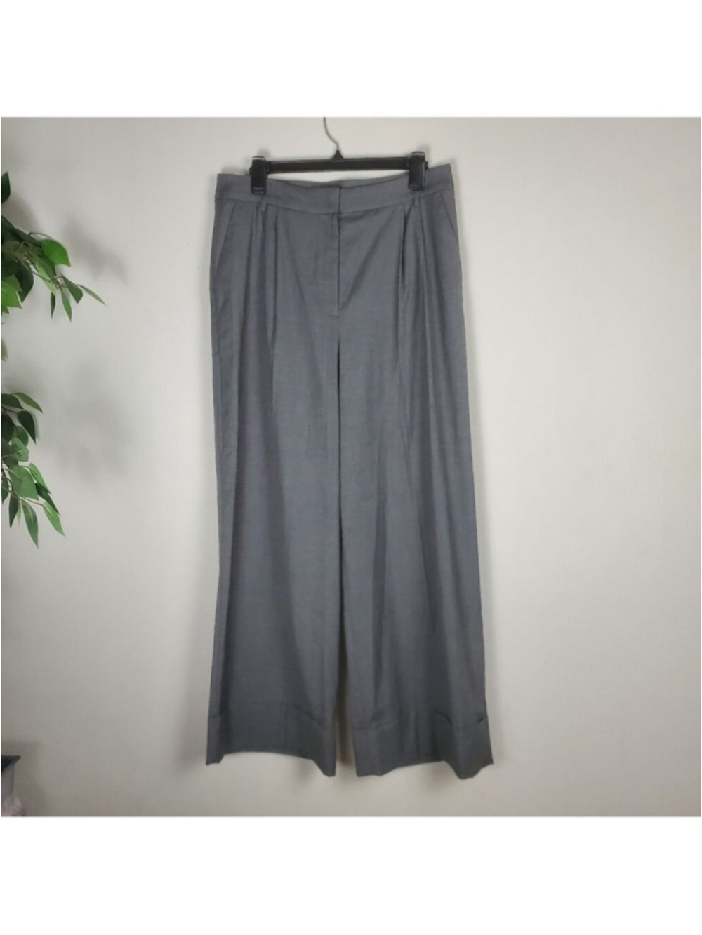 Express Gray Wide Leg Trouser Work Pant Slacks Women's Size 10